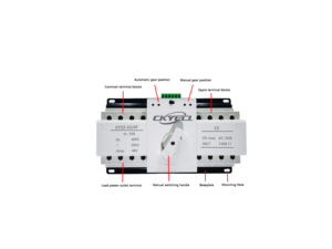 230v Ac 100a 2p manuel elektrik geçiş Ats ekipman denetleyici jeneratör için çift güç otomatik Transfer anahtarı - Product Image 5