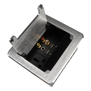 Caja de alimentación con tapa abatible con cepillo, caja de enchufes multifunción personalizada con interruptor y puerto de datos USB