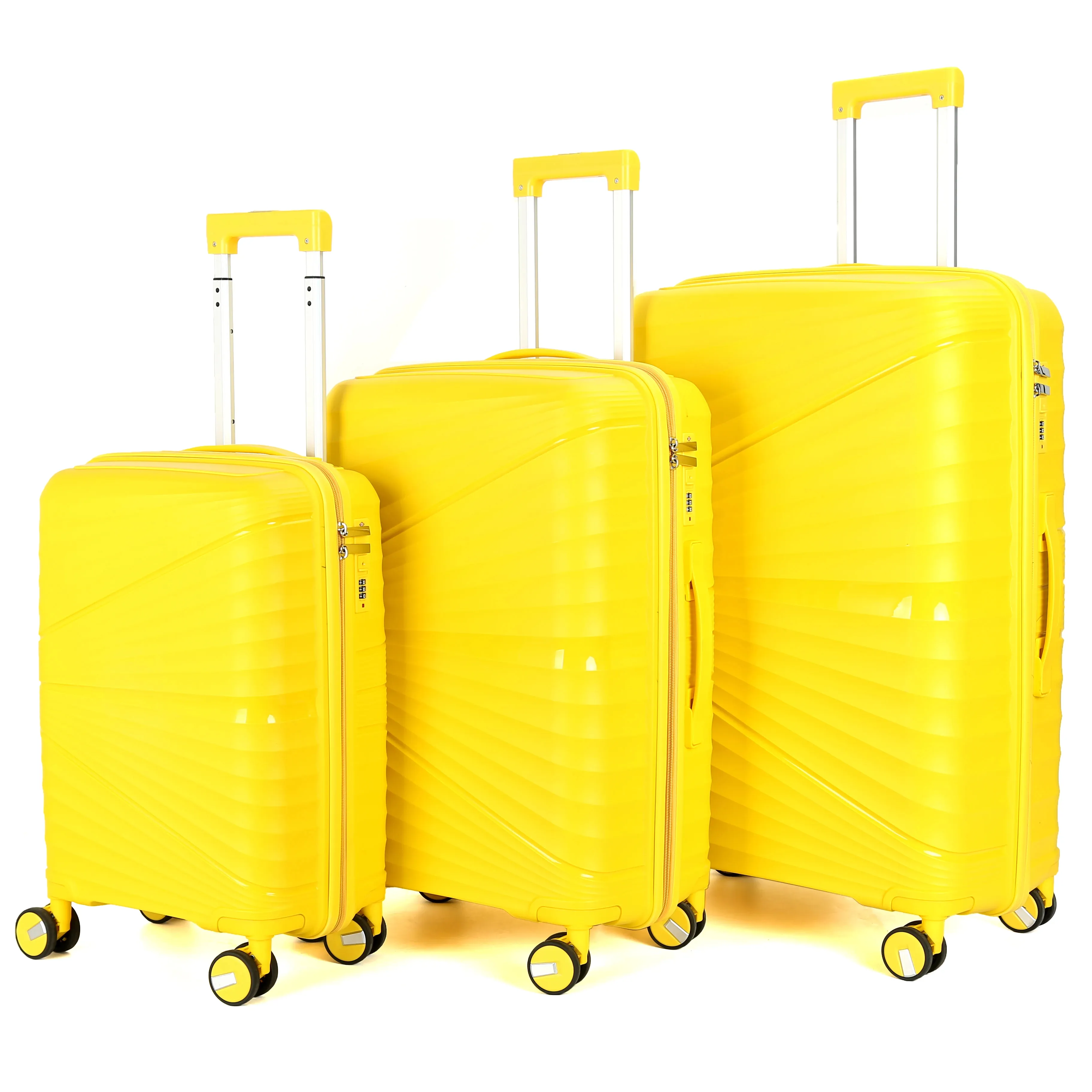 Marksman diseño personalizado 3 piezas PP equipaje precio de fábrica para el conjunto de maletas unisex