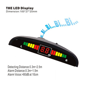 Hot 12V Universal Car <strong>Reversing</strong> Aid with <strong>LED</strong> <strong>Display</strong> Adjustable Volume Assistant Parking <strong>Sensor</strong> System Rear Parking <strong>Sensor</strong> - Product Image 4
