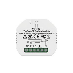 MOES Tuya ZigbeeミニスマートスイッチモジュールリレータイマーホームオートメーションアプリリモコンAlexa Google Home Apple - Product Image 1