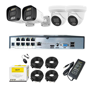 HikプロトコルメタルPOEネットワークカメラキットSONY4158MPデュアルライトカラフルな夜マイク2.8mm 8CH 4K NVR人間の車両検出 - Product Image 1