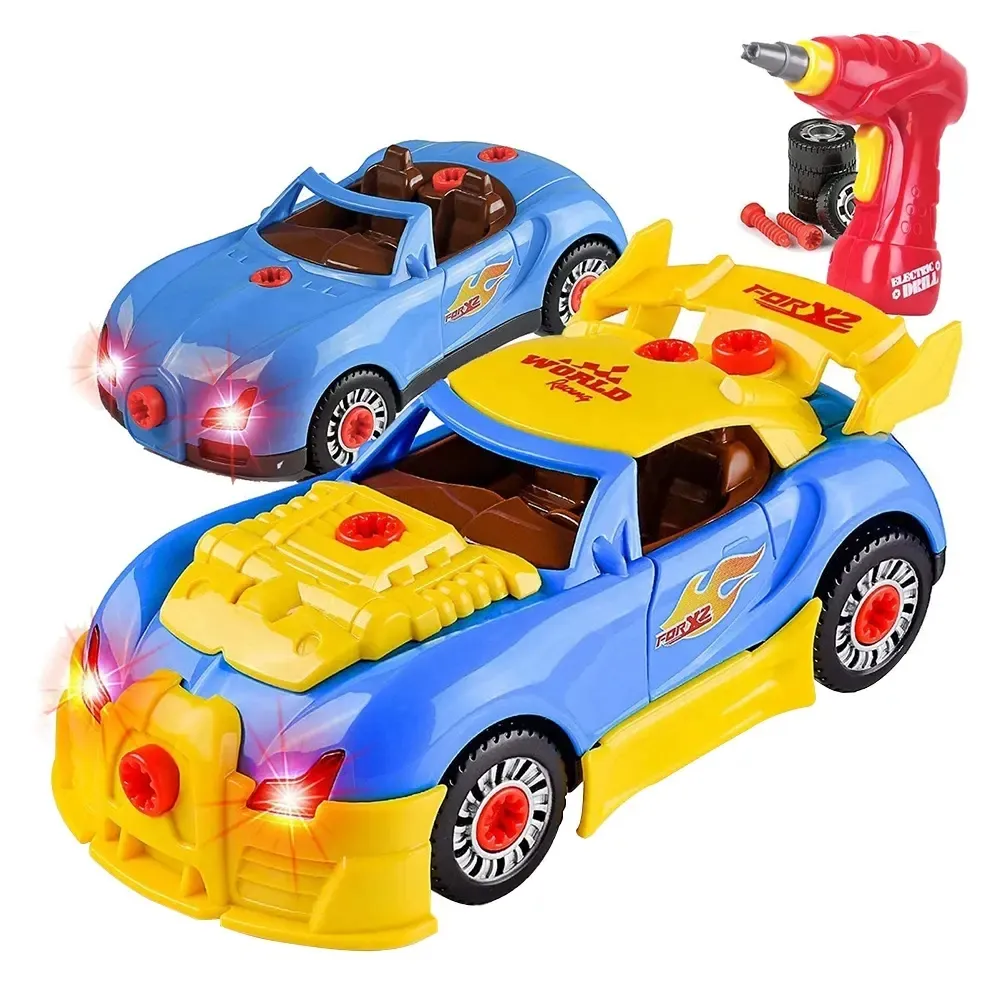 Take Apart Toy Race Car-Construisez votre propre kit de jouet de véhicule de course avec 30 pièces de construction