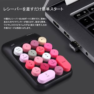 Teclado Retro numérico de Sk-631ag, con Nano receptor de 2,4g, Pc, Teclado mecánico de una mano - Product Image 6