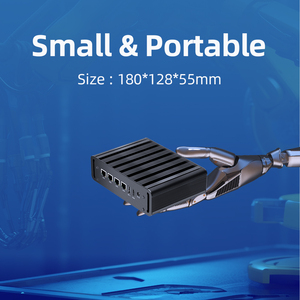 Fansız Mini PC Intel N100 DDR4 RAM 4 2.5G NIC Ethernet LAN RS232 DB9 RS485 Linux güvenlik duvarı yönlendirici endüstriyel bilgisayar - Product Image 4
