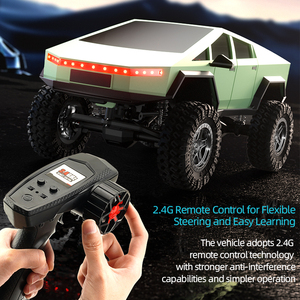 1:18 Модель Tesla Cybertruck, Радиоуправляемый внедорожник, недавно выпущенный, 2,4 г, металлический автомобильный интеллектуальный пульт дистанционного управления - Product Image 5