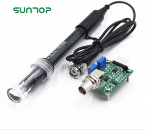 Módulo de Sensor de detección de valor de PH0-14, sonda de electrodo de PH BNC para Arduino