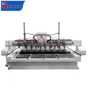 8头多主轴3d雕刻4轴带旋转轴的数控刳刨机 - Product Image 2