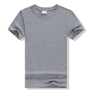 设计女式空白短袖平纹圆领定制t恤高品质棉男式t恤 - Product Image 1