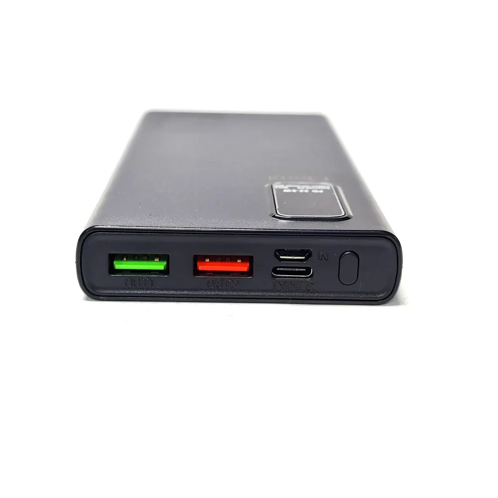 Ultra sottile 10000mAh Power Bank con Display digitale a Led telefono da viaggio Power Bank Dual USB caricabatterie portatile veloce