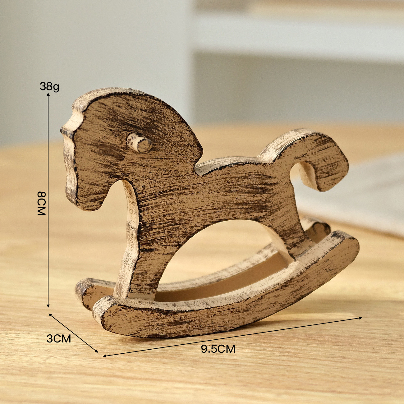 Brown rocking horse