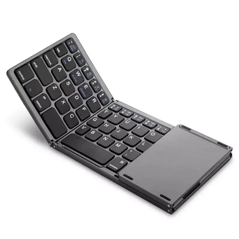 Faltbare kabellose Tastatur mit Touchpad Universal USB Wired Wiederauf ladbare Mini-Bluetooth-Tastatur