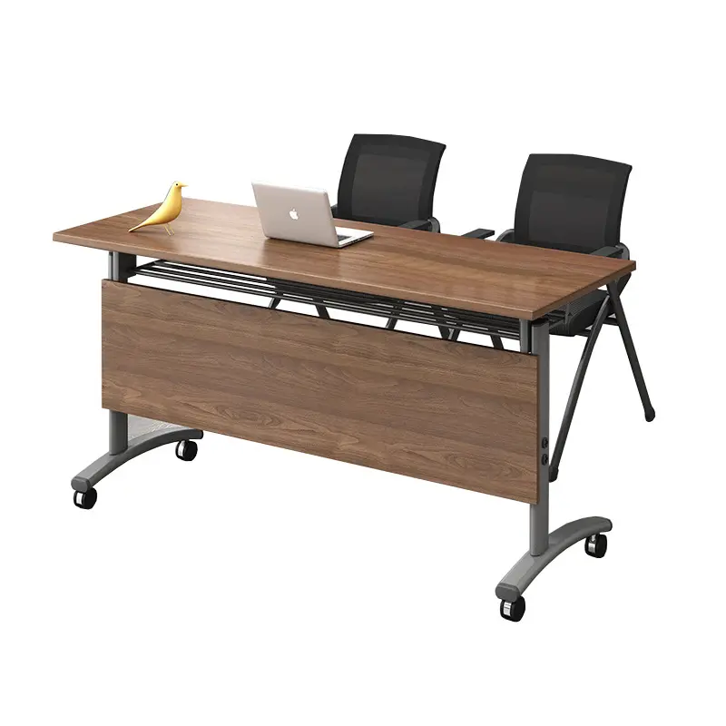 접이식 회의실 테이블 학교 공부 책상 사무실 이동식 테이블 바퀴와 쉬운 조합