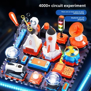Blocchi di costruzione elettrici giocattolo di assemblaggio educativo per la scienza elettronica di educazione circuito di simulazione set di luci sonore - Product Image 5