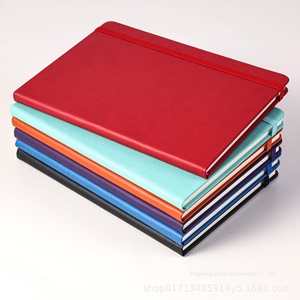 None A5 Leather Imitation Leather Strap <strong>Notebook</strong> Elastic Band Pu Office Printed Logo Diary <strong>Notepad</strong> Customization - Product Image 3