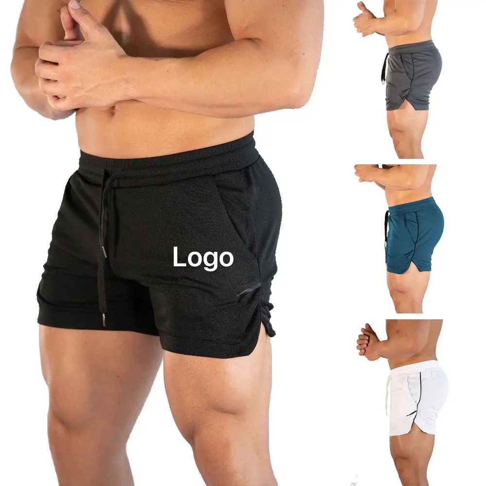 Abbigliamento sportivo sportivo da corsa pantaloncini sportivi ad asciugatura rapida pantaloni corti da uomo personalizzati all'ingrosso