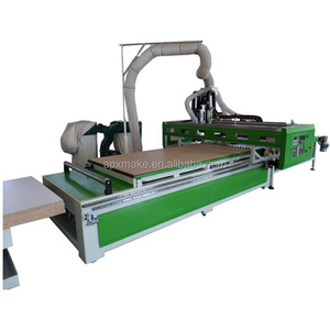Auto Nest Cabinet Produktions linie Atc Wood Cnc Router für Möbel mit Lade-und Entlade plattform - Product Image 3