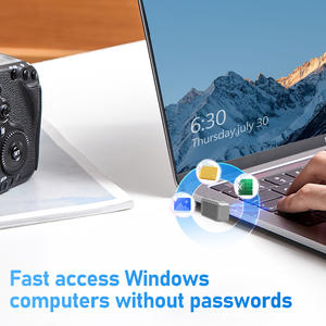 Windows Hello Touch ID <strong>USB</strong> Fingerprint Reader For Windows 10/11 - Portable <strong>Biometric</strong> Security Key With 360° Touch - Product Image 3