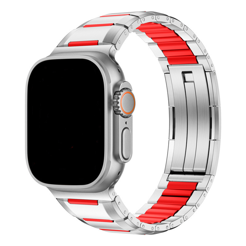 Titanium / red