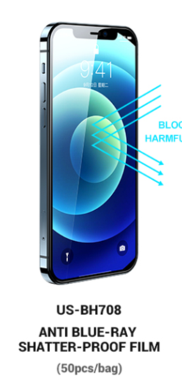 Anti film incassable de rayon bleu