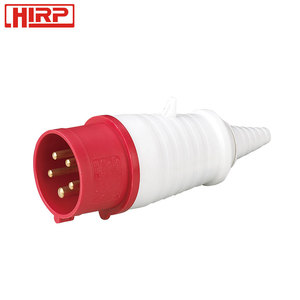 RP-025L工場直接販売Red Color 5-Pins 32A 220V産業プラグとソケット/3相プラグとソケット