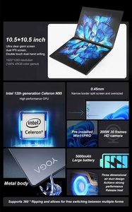 2024 New Dual Screen Touch <strong>Yoga</strong> 10.5 Inch <strong>2</strong> in 1 Business Laptop 360 Degree RAM 16GB 32G Intel N95 Double Screen Win 11 Notebook - Product Image 6