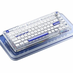 81键3模式蓝牙2.4G无线有线PBT RGB机械开关亚克力垫圈键盘 - Product Image 3