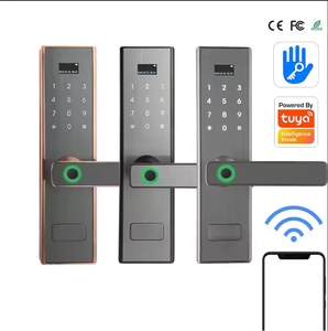 Sistema elettronico intelligente di blocco porta RFID Card Tuya App di controllo codice digitale di accesso per porte Hotel in ottone acciaio WiFi Network Cloud