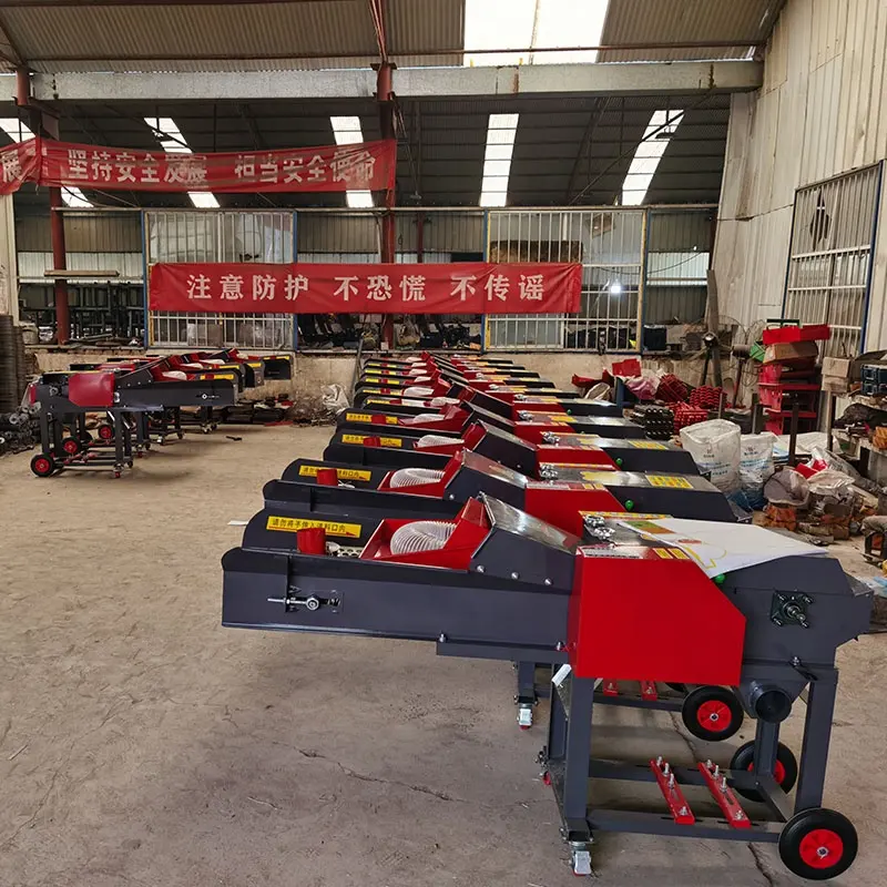 Poultry animals grass straw chopper machine chaff cutter silage hay cutter and silk kneading machine