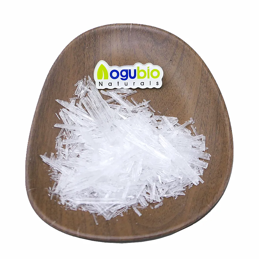 Toplu lezzet koku % mentol kristal saf doğal CAS 89-78-1 99% mentol kristal nane