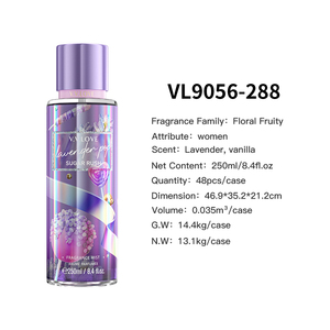 250 מ "ל v. v. אהבה של נשים בושם גוף פירותי ניחוח ריח בושם גוף תרסיס בושם גוף מפעל תוויות פרטיות במלאי oem & odm