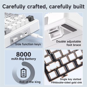 F99 Customized Mechanical Gaming <strong>Keyboard</strong> <strong>Custom</strong> PBT Hot Swappable Three Mode Full <strong>Key</strong> Gasket Structure Mode for Laptop - Product Image 2