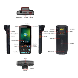 Android 9.0 Handheld Barcode Scanner <strong>Mobile</strong> Computer Industrial PDA with Physical Keyboard - Product Image 6