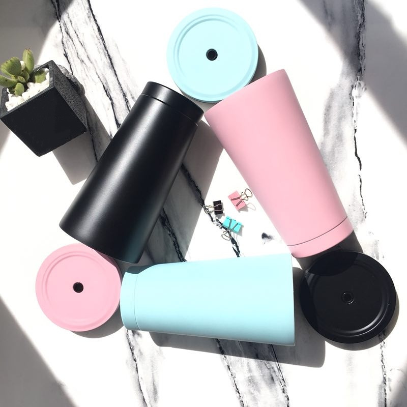 European Quality Stainless Steel Custom Water Bubble Tea Espresso Coffee Vacuum Cup Set