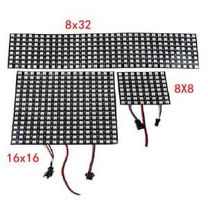 Программируемый светодиодный экран WS2812 WS2812b 5 В RGB цифровая светодиодная панель матрица 8x8 16x16 8x32 см гибкий светодиодный дисплей - Product Image 3