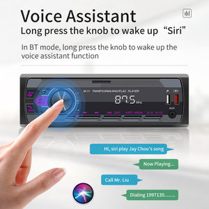 Yeni ürün 1 Din araba BT Mp3 oynatıcı araba Iso arayüzü Eq ses efekti hızlı şarj renkli düğme araba oyuncu - Product Image 2