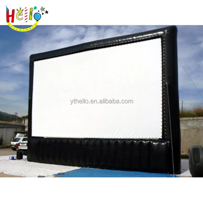 Os fabricantes personalizados airtight usado grande tela inflável do cinema ao ar livre