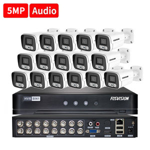 Fosvision 16CH 5MP AHD kamera sistemi gece görüş Dvr güvenlik ev sistemi Video Ahd kamera 5mp Ahd kiti 16 kanal - Product Image 1
