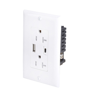 Умный настенный выключатель и розетка с Usb быстрой зарядкой для Alexa google Home - Product Image 1