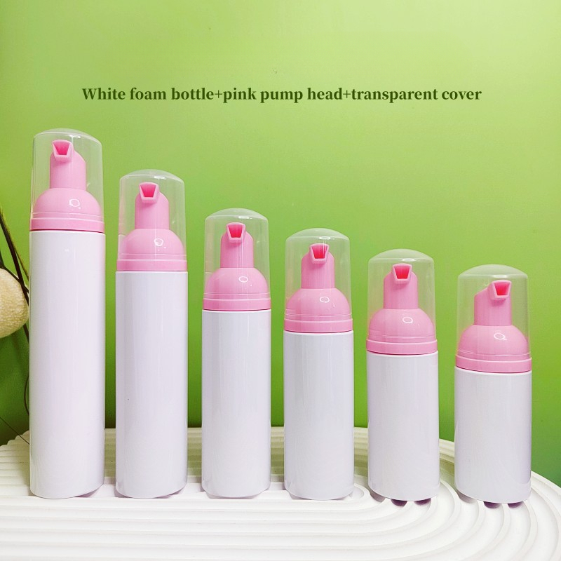 pink pump head transparent cover