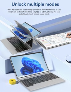 In Stock 14 Inch Touch Screen Laptop Quad Core Student <strong>Notebook</strong> IPS Backlit <strong>Keyboard</strong> FingerPrint Unlock Studio Laptop - Product Image 5