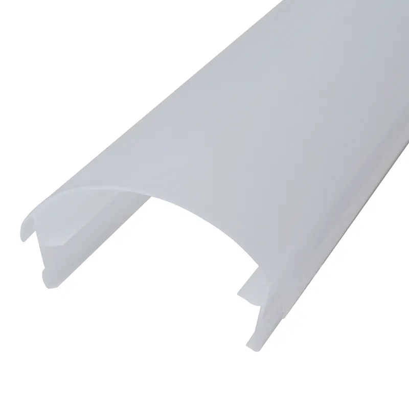 Alüminyum profil açık plastik Led ışık yayıcı PVC Metal uydurma konut kapak