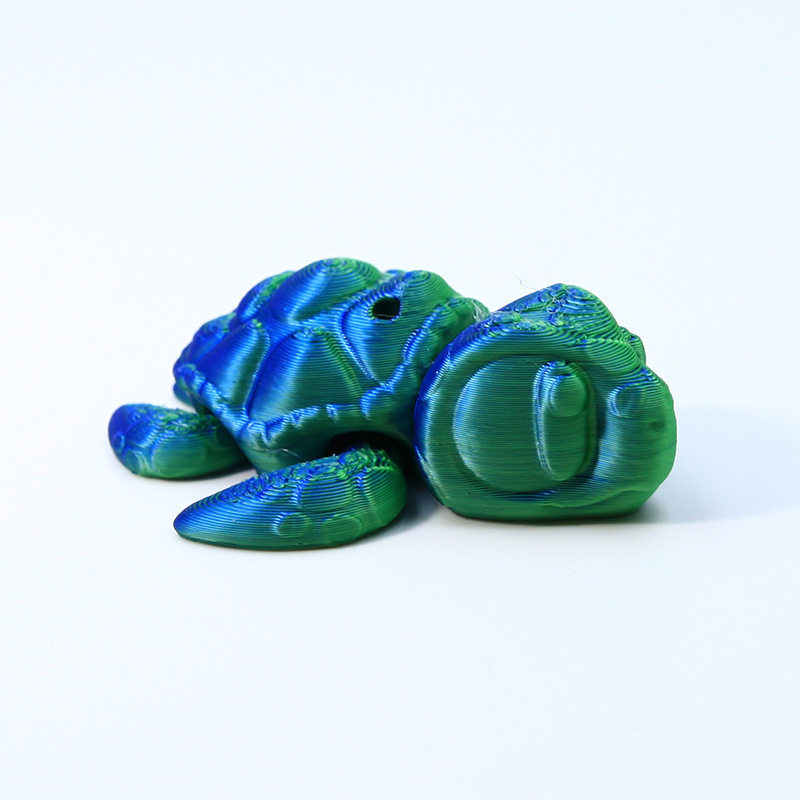 Tortuga verde azul de 6,4 cm.