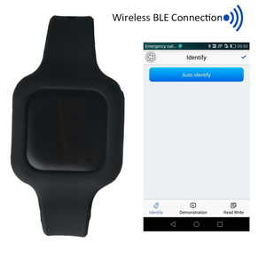 13.56MHZ HF Android กลางแจ้ง BLE Contactless ยาวเครื่องอ่านการ์ด NFC พร้อม Micro USB