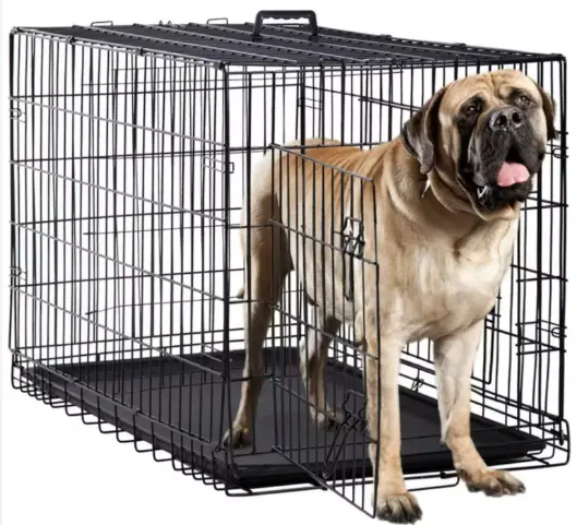 Stijlvolle Impact Heavy Duty Opvouwbare Hondenkooi Grote Middelgrote Kleine Honden Krat Metalen Hondenkooi