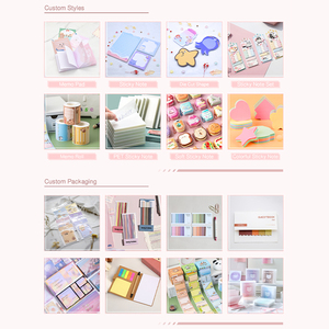 Juegos de notas adhesivas impresas personalizadas de fábrica de China con embalaje de cartón para diarios Escritura Creativa toma de notas - Product Image 6