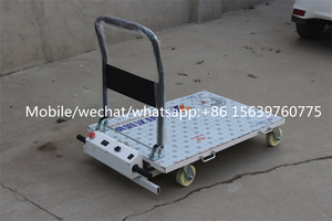 Portable Electric Hydraulic <strong>Lifting</strong> Flatbed Handcart Scissor Type Simrek Truck for On-board Handling, <strong>Loading</strong> <strong>and</strong> <strong>Unloading</strong> - Product Image 3