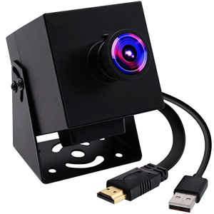 Elp 4K HD Mi กล้อง USB มุมกว้างกล้อง PC เอาท์พุทพร้อมกันมินิ UVC 2X ซูมดิจิตอล H.264 H.265 30fps 8MP กล้อง USB - Product Image 1