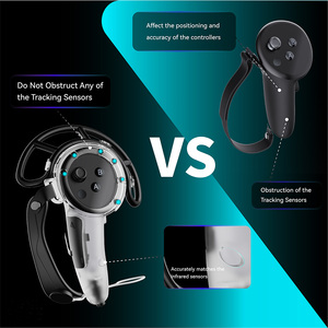For <strong>Quest</strong> 3/<strong>Quest</strong> 3S Cover Controller Grip Extended Silicone VR Grip Cover Protector with Battery Opening for Meta <strong>Quest</strong> 3 - Product Image 3
