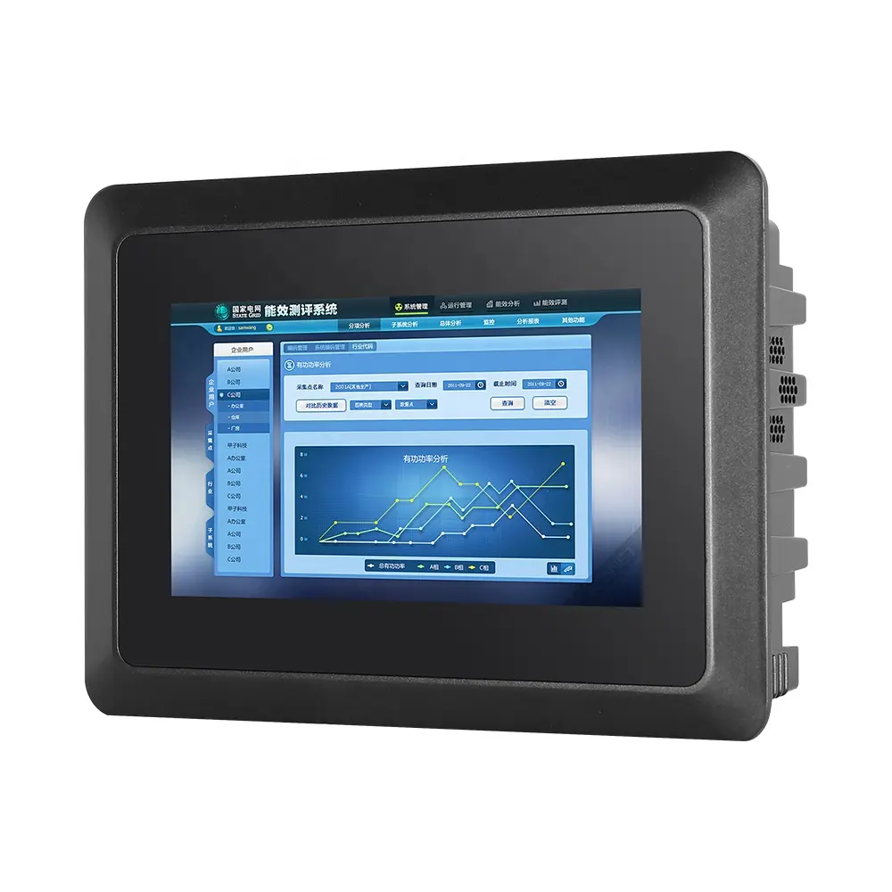 Helligkeit Angepasst Vga HDMI-Eingang RJ45 Touch Industrial LCD-Monitor Touchscreen-Monitor 7 Zoll für den industriellen Einsatz